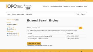 External Search Engine - Independent Office for Police Conduct (IOPC)