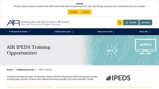 IPEDS Training | AIR - Association for Institutional Research