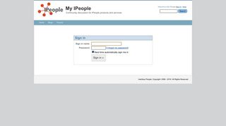 Sign in - My IPeople