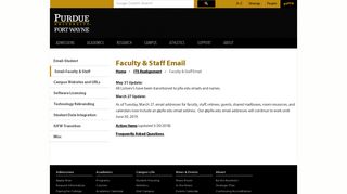 Email - Purdue University Fort Wayne