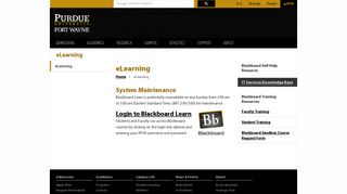 eLearning - Purdue University Fort Wayne