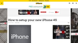 How to setup your new iPhone 4S | iMore