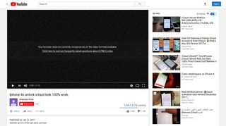 Iphone 4s unlock icloud lock 100% work. - YouTube