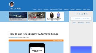 How to use iOS 11's new Automatic Setup | Cult of Mac