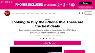 Looking to buy the iPhone XS? These are the best deals - CNET