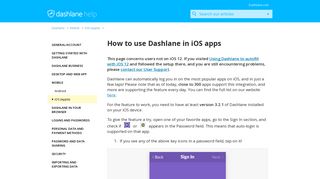 How to use Dashlane in iOS apps – Dashlane