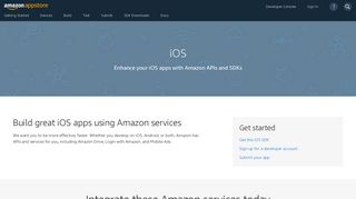 iOS SDK Download | Amazon Developer Portal