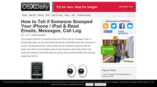 How to Tell if Someone Snooped Your iPhone / iPad & Read Emails ...