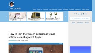 How to join the 'Touch IC Disease' class-action lawsuit against Apple ...