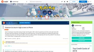 Pokemon Go stuck in login screen on iPhone : pokemongo - Reddit