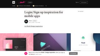 Login/Sign up inspiration for mobile apps – Muzli - Design Inspiration
