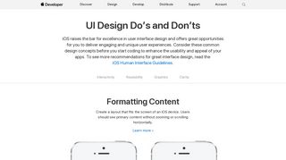 UI Design Do's and Don'ts - Apple Developer