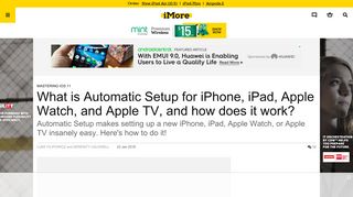 Apple Devices: What is Automatic Setup & How Does it Work? | iMore