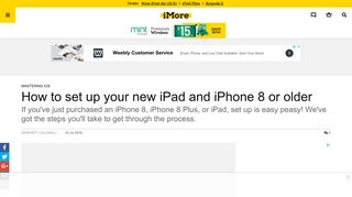 How to set up your new iPad and iPhone 8 or older | iMore