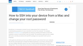 How to SSH into your device from a Mac and change your root password