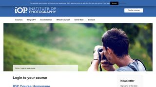 Login to your course - Institute of Photography