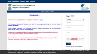 e-filing - Intellectual Property India