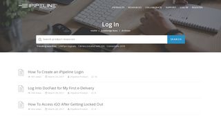 Log In – iPipeline Customer Portal