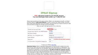 IPKall Signup - DrayTEL VoIP Service