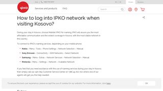 How to log into IPKO network when visiting Kosovo? - Ipko ...