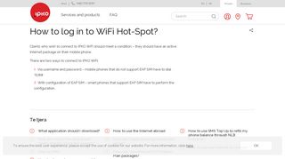 How to log in to WiFi Hot-Spot? - Ipko Telecommunications