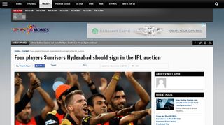 Four players Sunrisers Hyderabad should sign in the IPL auction ...