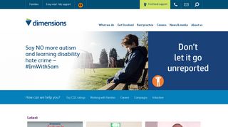 Dimensions: Learning disability and autism support