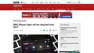 BBC iPlayer login will be required from 2017 - BBC News