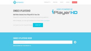 iPlayerHD Embed Provider | Embedly