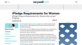 Isotretinoin iPledge Requirements for Women - Verywell Health