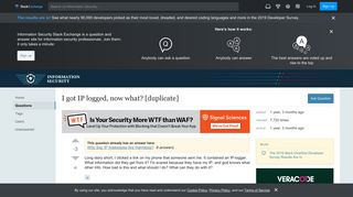 I got IP logged, now what? - Information Security Stack Exchange