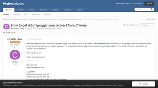 How to get rid of iplogger.com redirect from Chrome - Resolved ...
