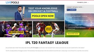 Play IPL T20 Fantasy League | Fantasy IPL T20 Register | Livepools