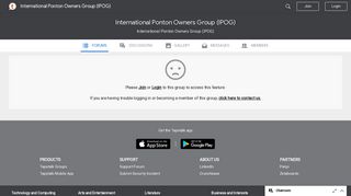 International Ponton Owners Group (IPOG) - Login - Tapatalk