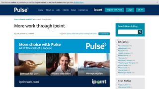 More work through ipoint | Pulse News - Pulse Jobs