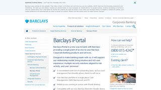 Barclays iPortal | Barclays