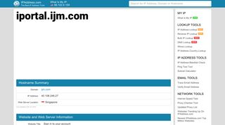 Sign in to your account - iportal.ijm.com | IPAddress.com