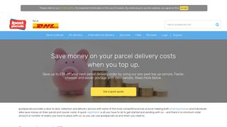 Parcel Delivery Top Up Account | Top Up & Save | ipostparcels