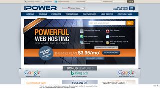 Domain Names and Web Hosting by IPOWER