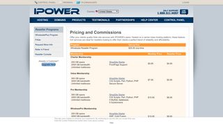 IPOWER Reseller Pricing and Commissions