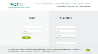 Login / Registration - iPact