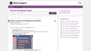 How to connect to IPredator with Shimo : Shimo Support