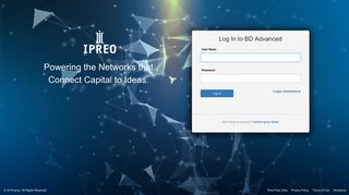 login page - Log In to BD Advanced - Ipreo