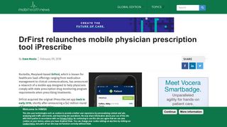 DrFirst relaunches mobile physician prescription tool iPrescribe ...