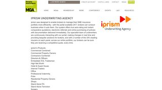 iPrism Underwriting Agency - MGAA