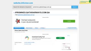iprismneo.qatarairways.com.qa at WI. iPrism Cabin Crew Portal