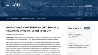 Vendor Compliance Validation – iPRO Solutions, An Australia ...