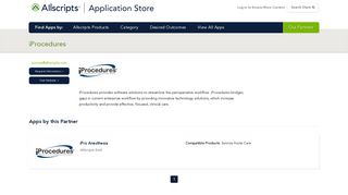 iProcedures | allscriptsstore.cloud.prod.iapps.com