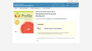 Smolin, Grosvenor: Password Card to access iProfile 3.0 - Student ...
