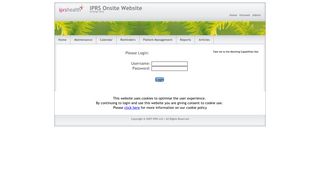 IPRS Onsite Website - Login